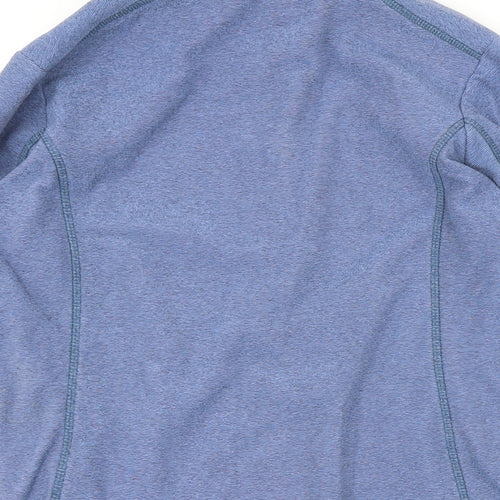 Ayacucho Womens Blue 100% Polyester Full Zip Sweatshirt Size XS Zip