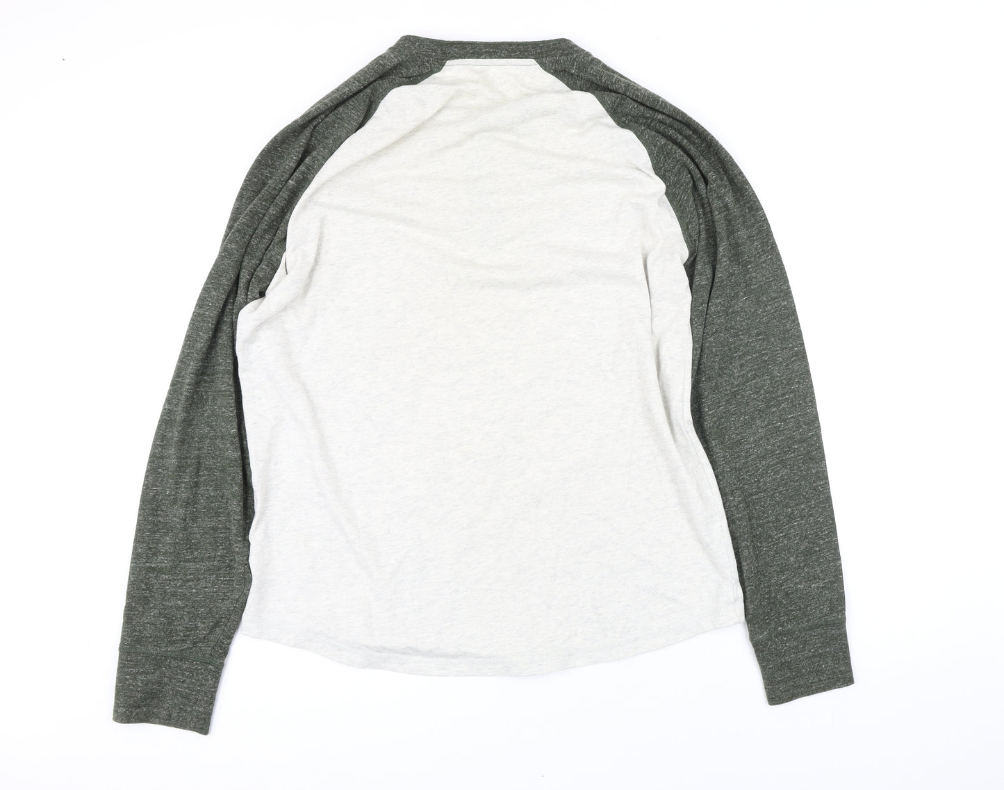 Gap Mens Green Cotton Henley Sweatshirt Size L