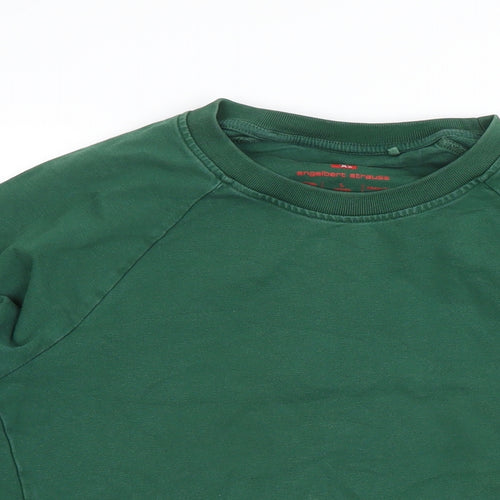 engelbert strauss Womens Green Cotton Pullover Sweatshirt Size L Pullover