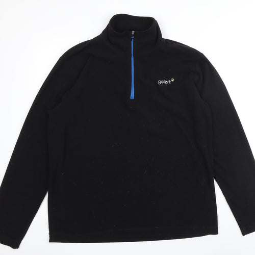 Gelert Mens Black Polyester Henley Sweatshirt Size 2XL