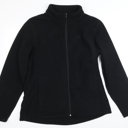 Hi Gear Womens Black 100% Polyester Full Zip Sweatshirt Size 20 Zip