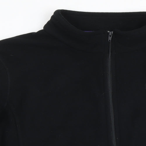 Hi Gear Womens Black 100% Polyester Full Zip Sweatshirt Size 20 Zip