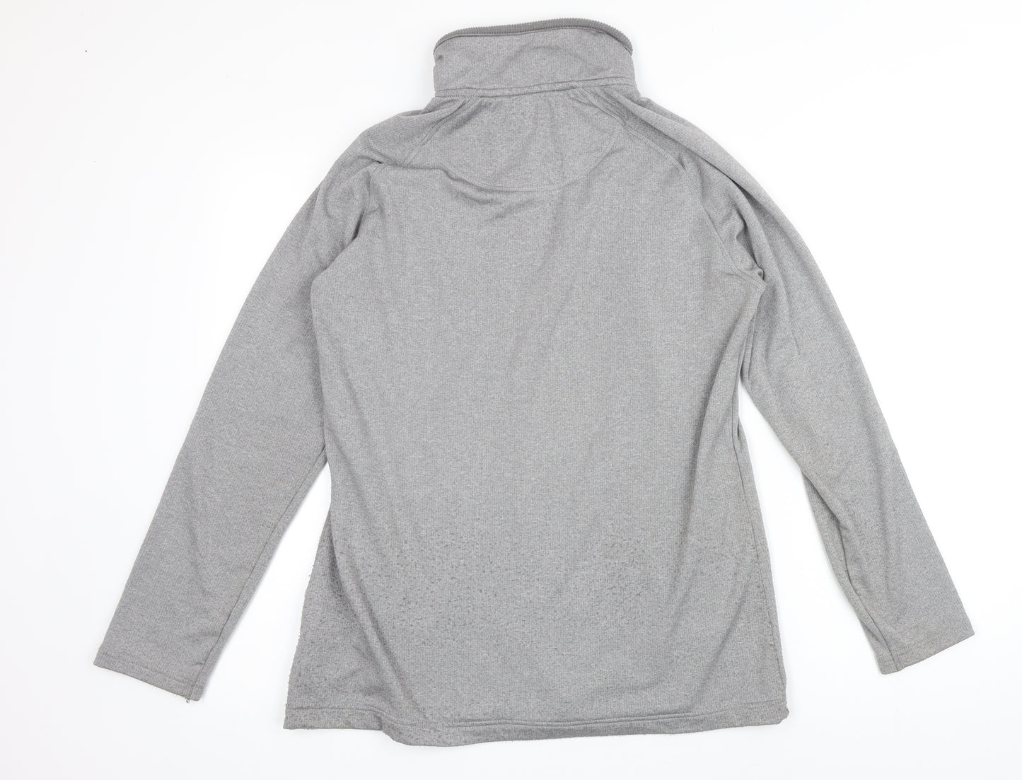 Peter Storm Womens Grey Polyester Blend Pullover Sweatshirt Size 14 Zip