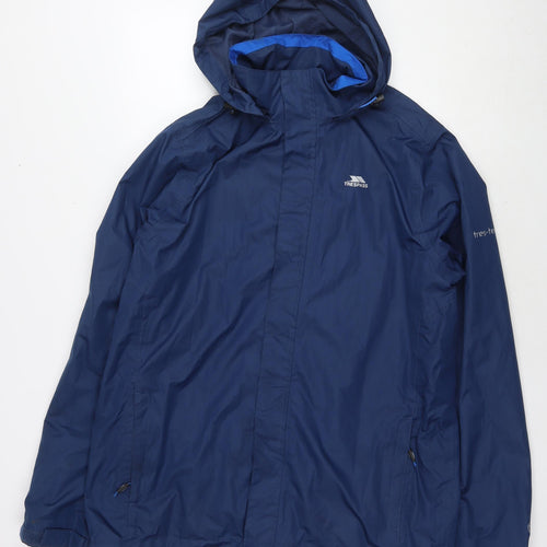 Trespass Mens Blue Windbreaker Jacket Size L Zip - Technical