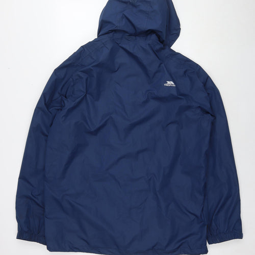 Trespass Mens Blue Windbreaker Jacket Size L Zip - Technical