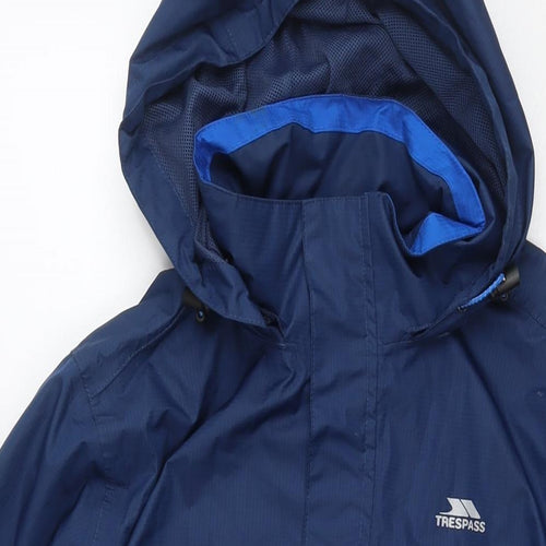 Trespass Mens Blue Windbreaker Jacket Size L Zip - Technical