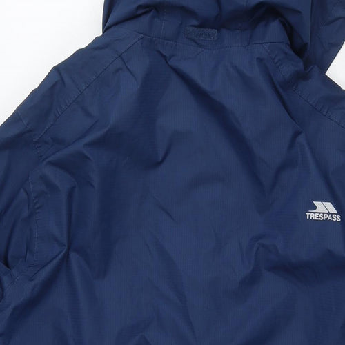 Trespass Mens Blue Windbreaker Jacket Size L Zip - Technical