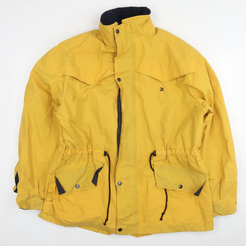 Bronte Mens Yellow Rain Coat Jacket Size M Zip - Technical