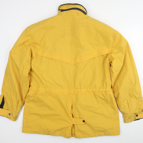 Bronte Mens Yellow Rain Coat Jacket Size M Zip - Technical