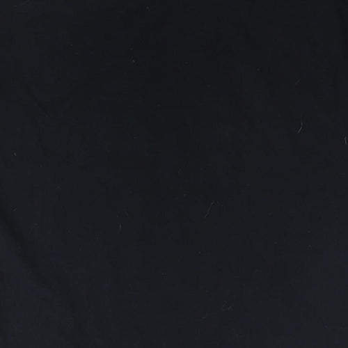 Superman Mens Black Cotton T-Shirt Size M Round Neck - Logo
