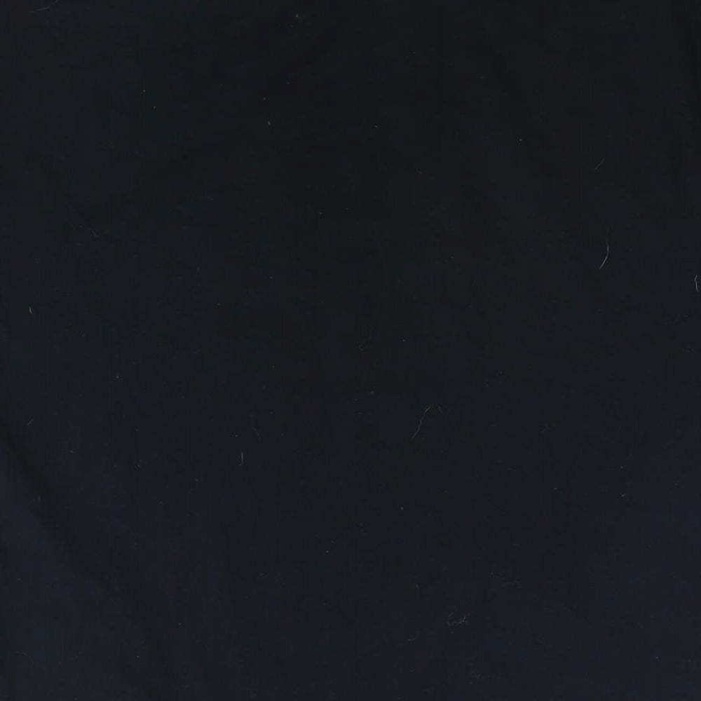 Superman Mens Black Cotton T-Shirt Size M Round Neck - Logo