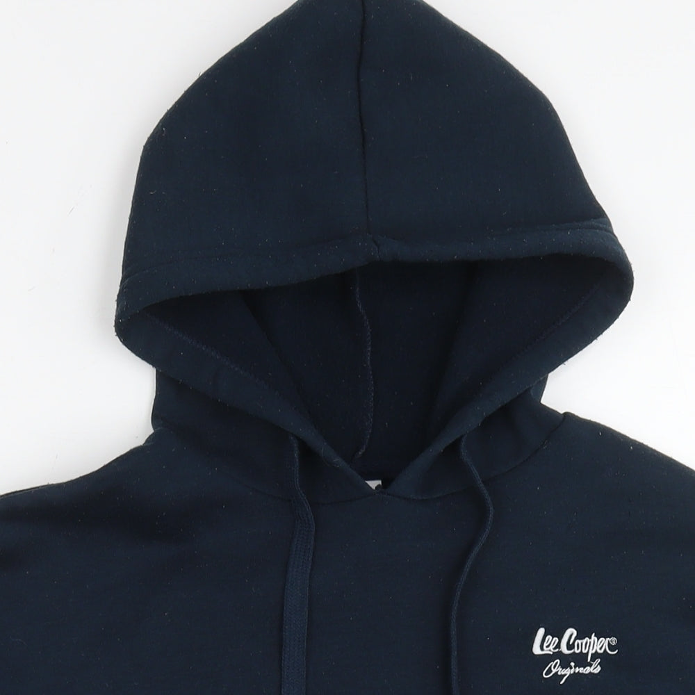 Lee Cooper Womens Blue Polyester Pullover Hoodie Size 16 Pullover - Logo