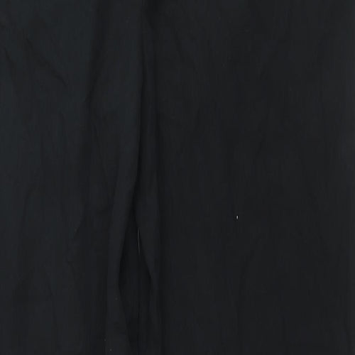 Hush Womens Black Lyocell Trousers Size 10 L29 in Regular Zip