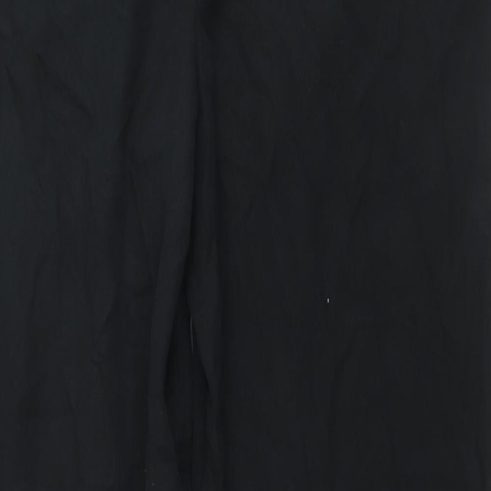 Hush Womens Black Lyocell Trousers Size 10 L29 in Regular Zip