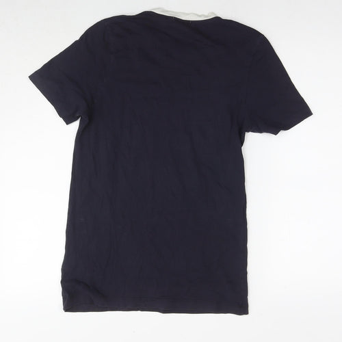 COS Womens Blue Cotton Basic T-Shirt Size S Round Neck