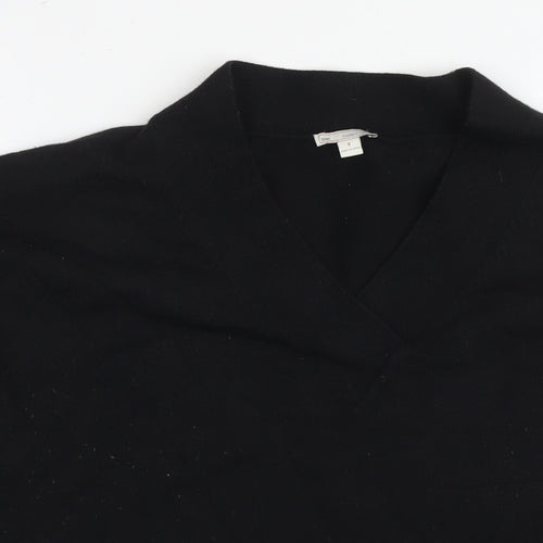 Gap Womens Black Round Neck Nylon Pullover Jumper Size S