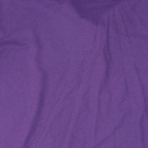 Slazenger Mens Purple Cotton Polo Size XL Collared Pullover