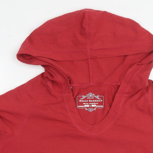 Royal Robbins Womens Red Lyocell Pullover Hoodie Size L Pullover