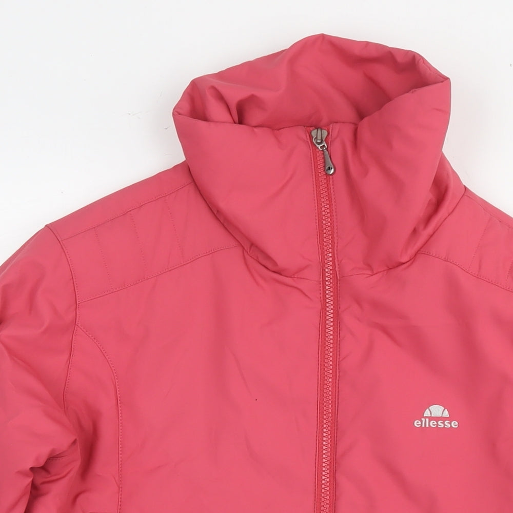 ellesse Womens Pink Jacket Size 10 Zip