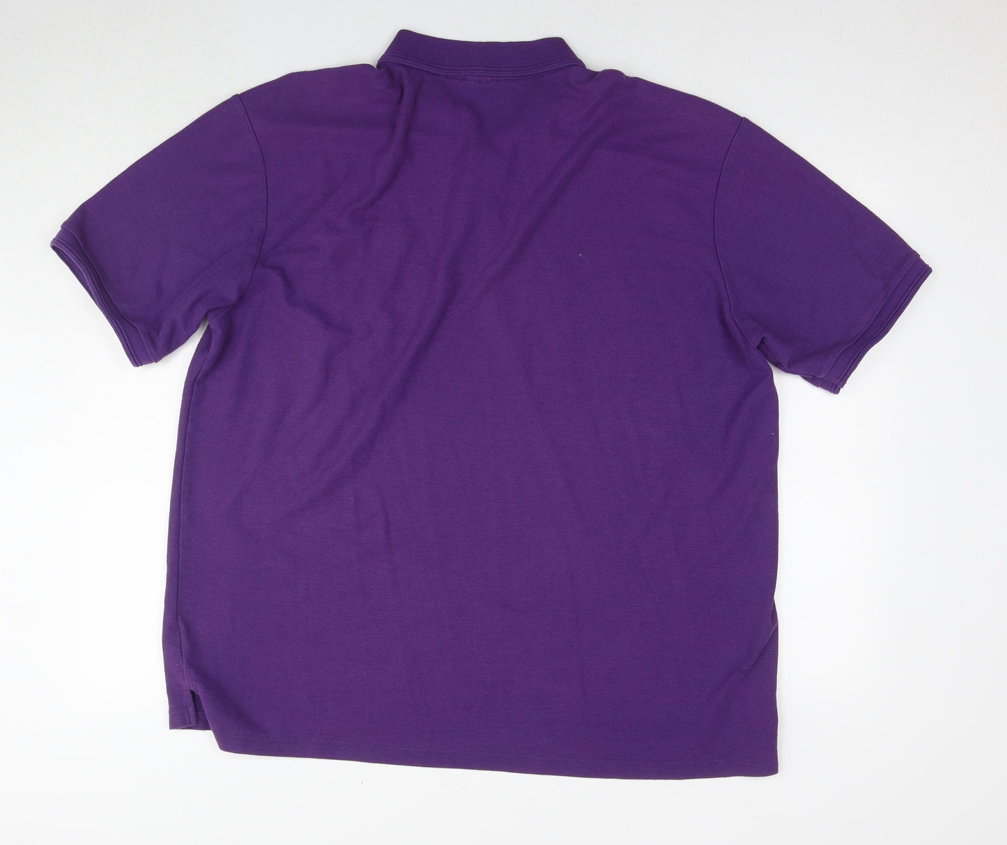 Slazenger Mens Purple Cotton Polo Size 3XL Collared Pullover