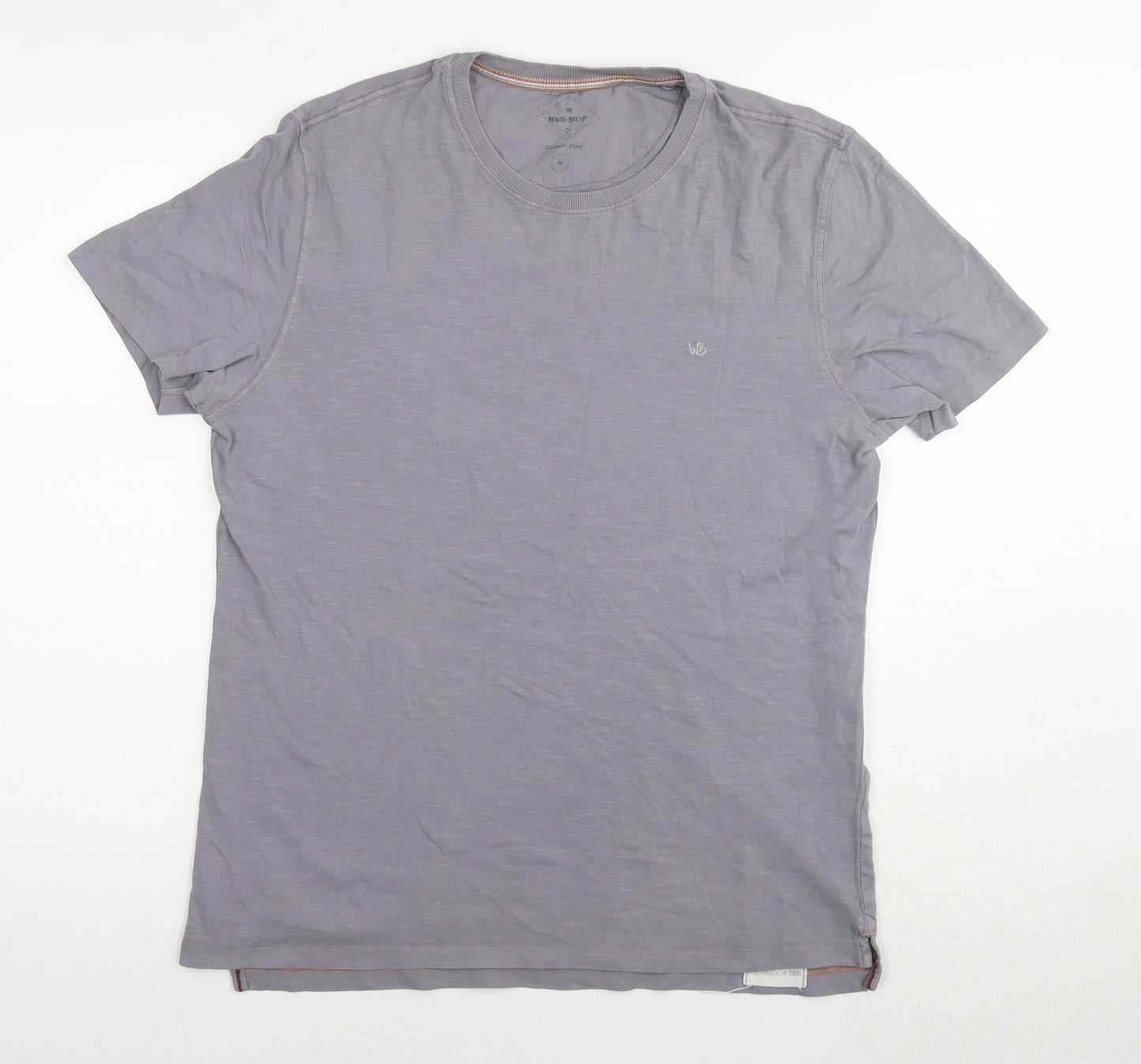 White Stuff Mens Grey Cotton T-Shirt Size M Round Neck