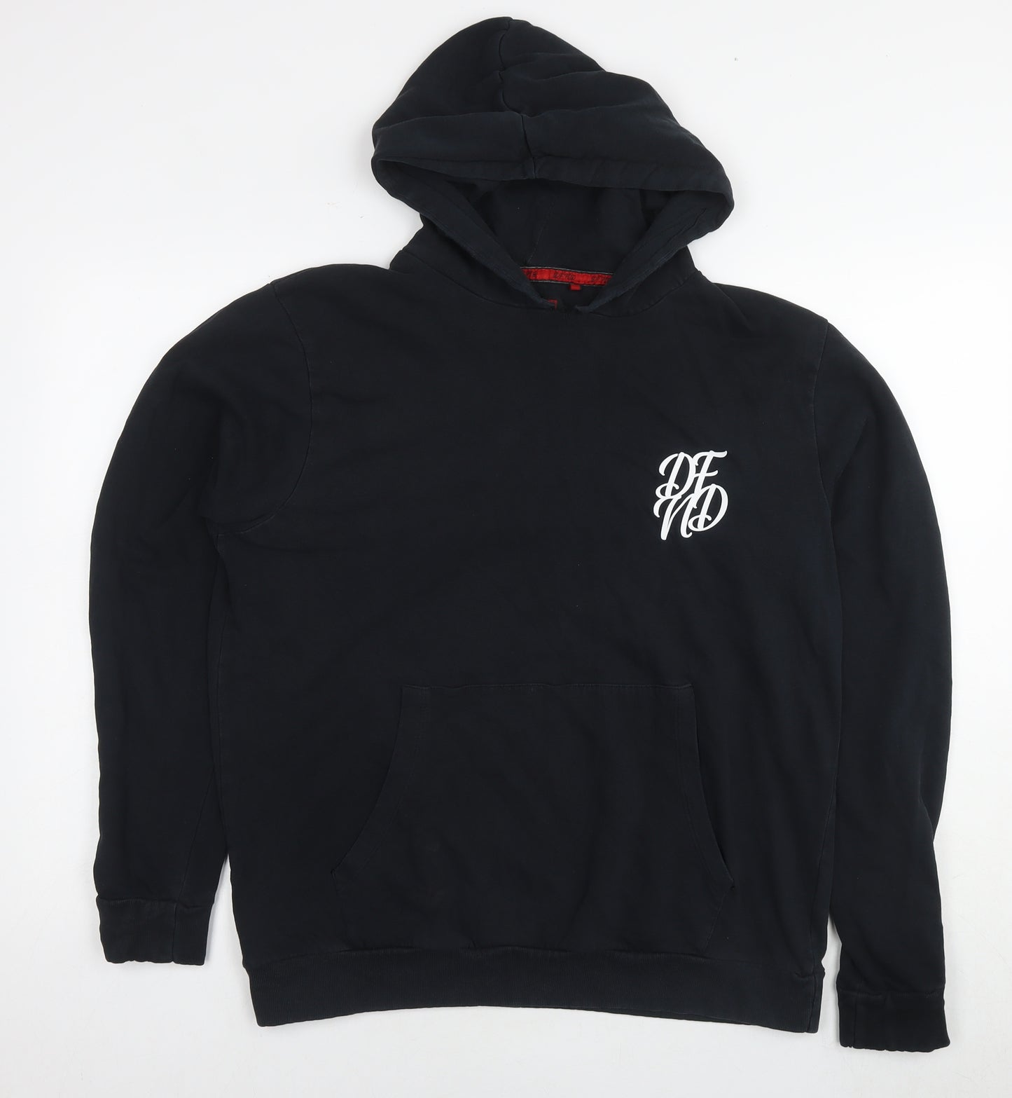 DFND Mens Black Polyester Pullover Hoodie Size XL