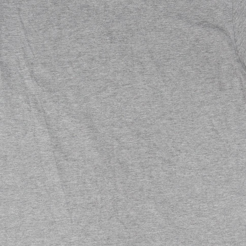 JACK & JONES Mens Grey Cotton T-Shirt Size M Round Neck - Logo