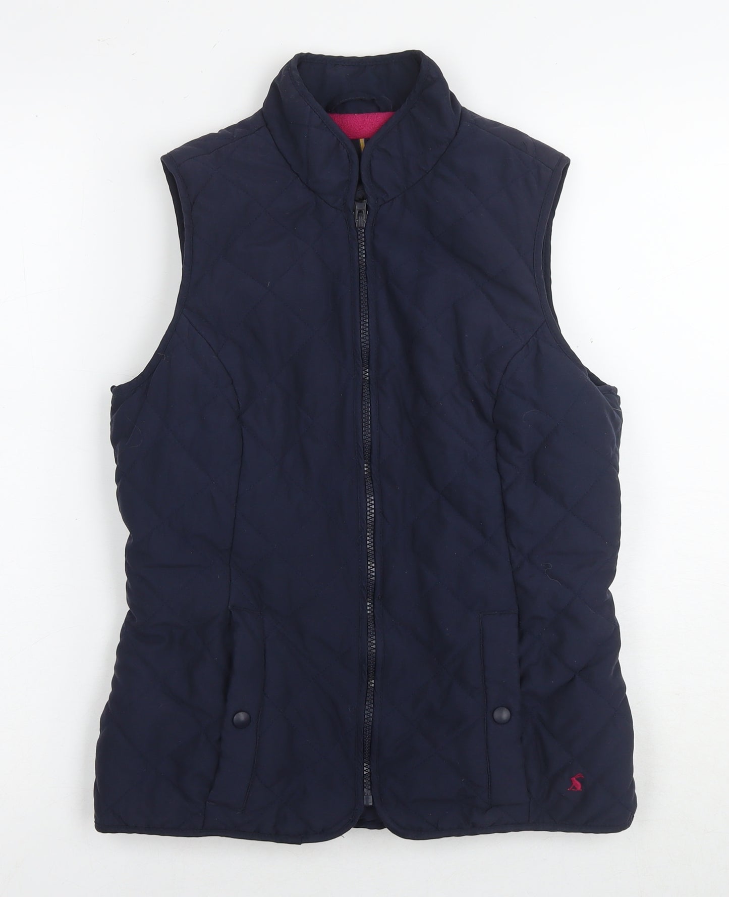 Joules Womens Blue Gilet Waistcoat Size 10 Zip