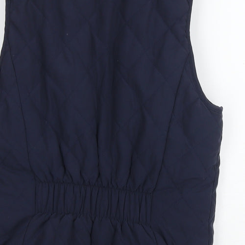 Joules Womens Blue Gilet Waistcoat Size 10 Zip