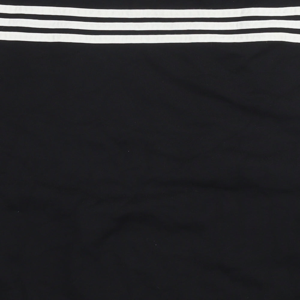 adidas Mens Black Cotton Pullover Sweatshirt Size XL