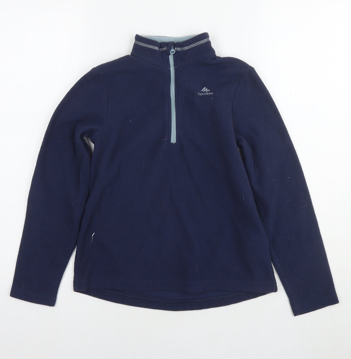 DECATHLON Boys Blue Polyester Pullover Sweatshirt Size 8-9 Years Pullover