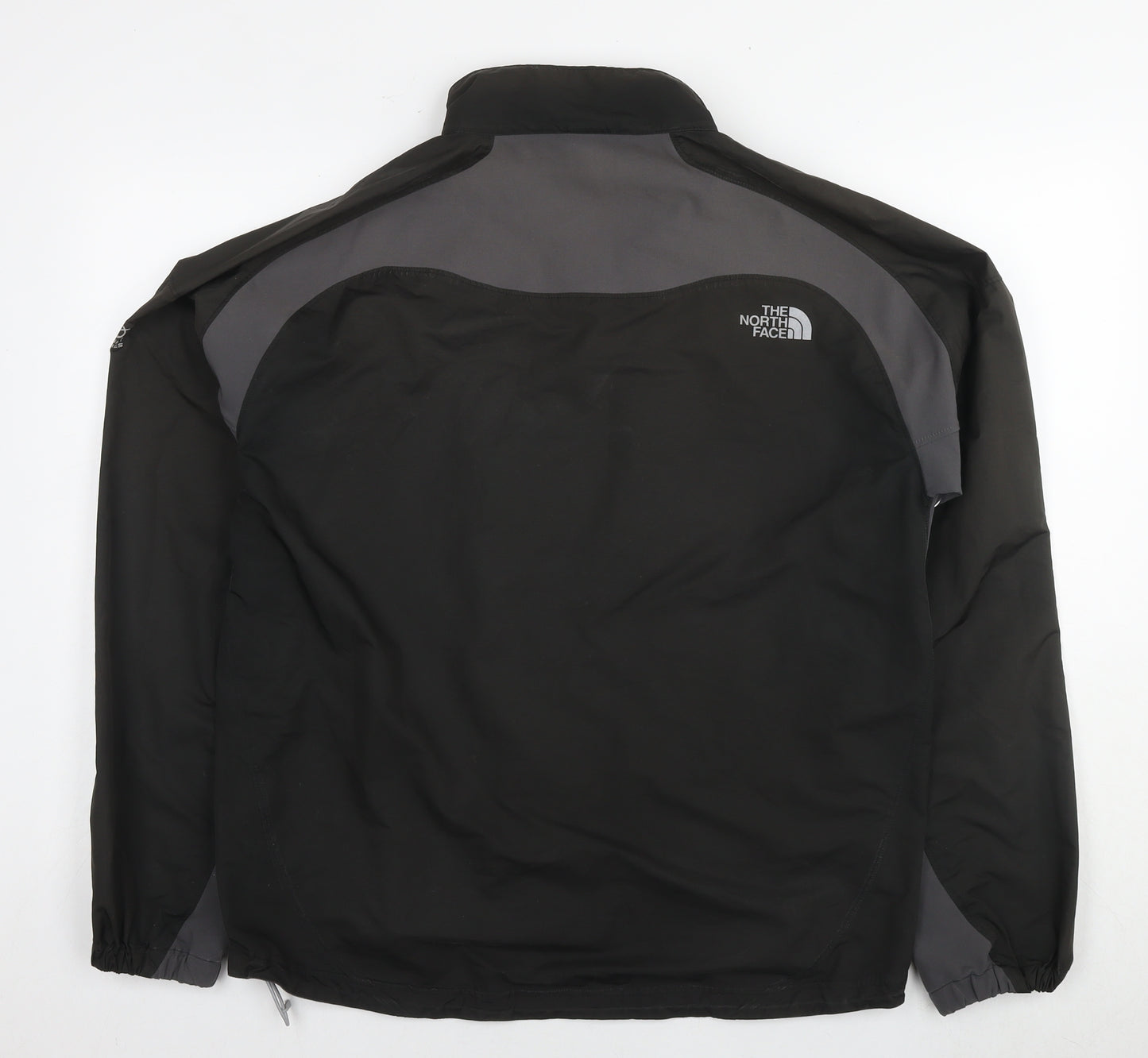 The North Face Mens Black Windbreaker Jacket Size L Zip