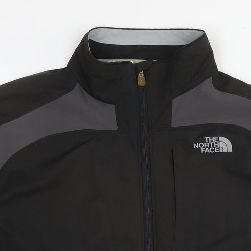 The North Face Mens Black Windbreaker Jacket Size L Zip