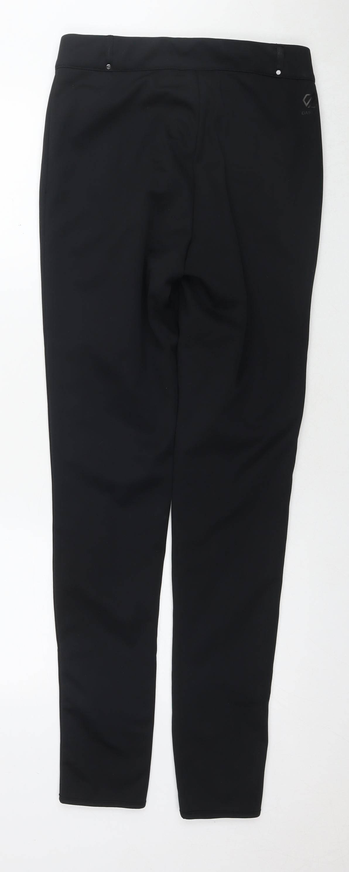 Dare 2B Womens Black Polyester Snow Pants Trousers Size 8 L32 in Regular Zip - Softshell