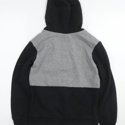 Jordan Boys Black Colourblock Cotton Pullover Hoodie Size 10-11 Years Pullover - Age 10-12 Years