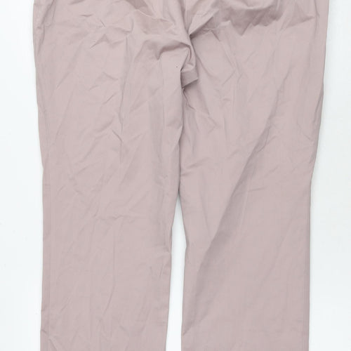 Nougat Womens Beige Cotton Trousers Size 34 in L26 in Regular Zip