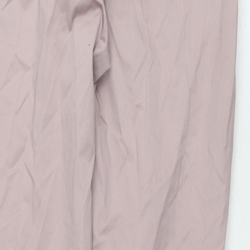 Nougat Womens Beige Cotton Trousers Size 34 in L26 in Regular Zip