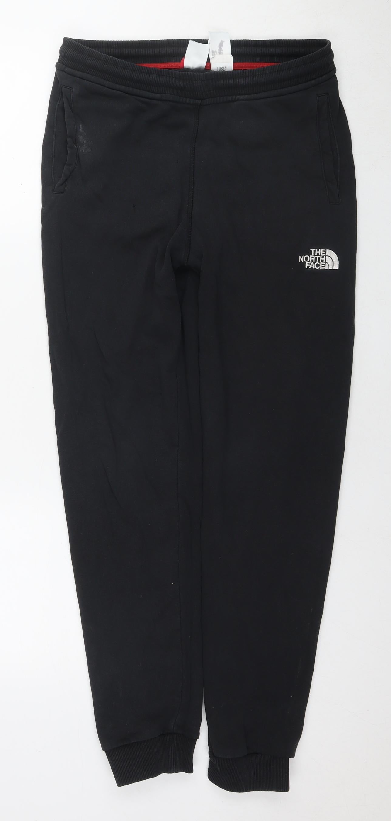 The North Face Boys Black Cotton Jogger Trousers Size XL L28 in Regular Pullover