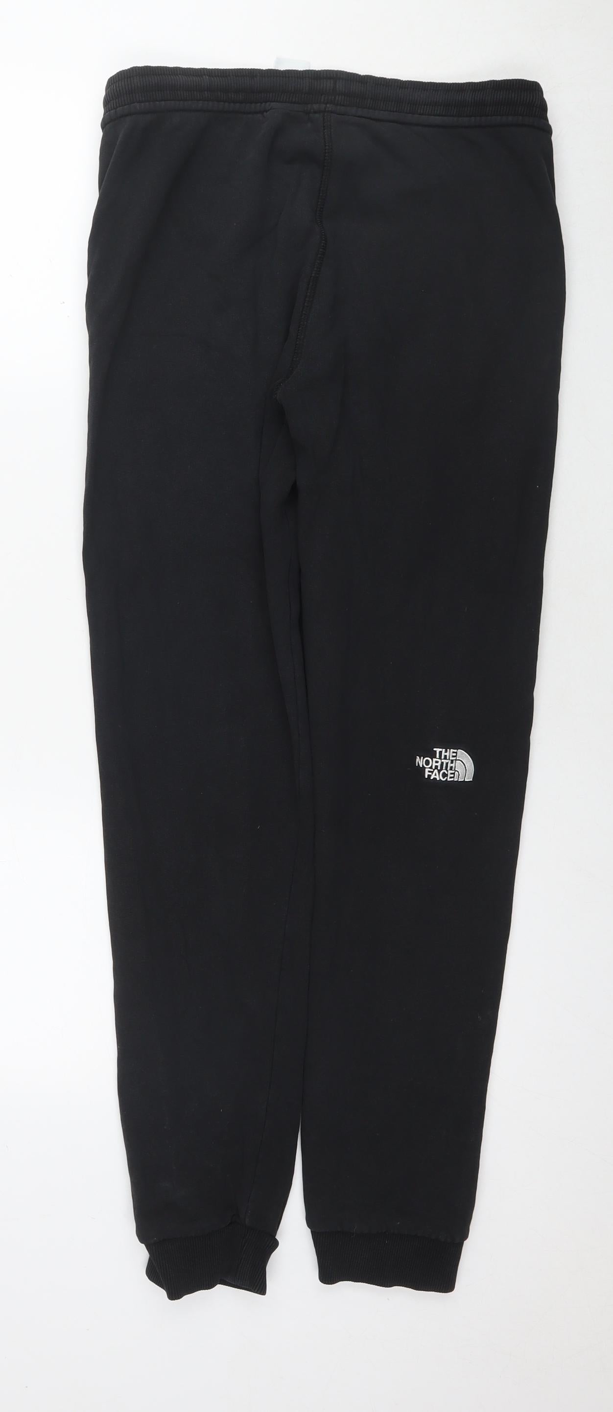 The North Face Boys Black Cotton Jogger Trousers Size XL L28 in Regular Pullover