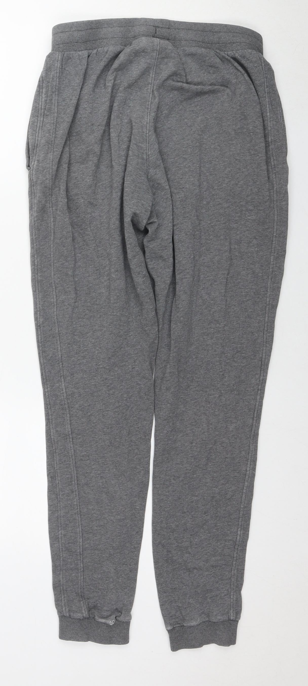 Under armour Mens Grey Cotton Jogger Trousers Size M L28 in Regular Drawstring