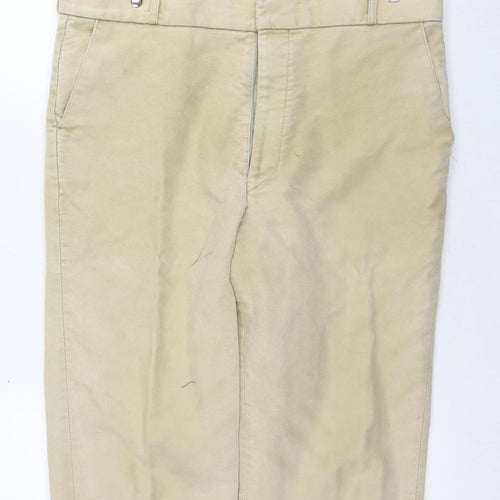 Clares Dickies Mens Beige Cotton Trousers Size 36 in L29 in Regular Zip