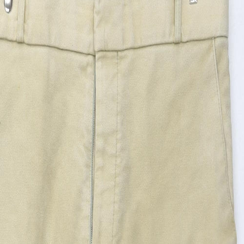 Clares Dickies Mens Beige Cotton Trousers Size 36 in L29 in Regular Zip