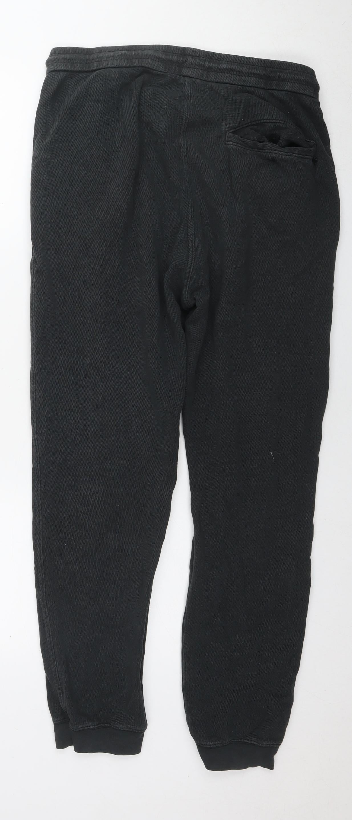 Levi's Mens Black Cotton Jogger Trousers Size M L28 in Regular Drawstring