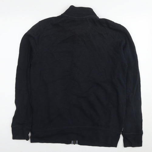 NEXT Mens Black Cotton Full Zip Sweatshirt Size M