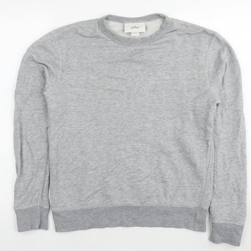 H&M Womens Grey Cotton Pullover Sweatshirt Size S Pullover