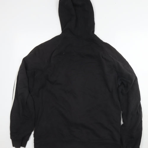 adidas Mens Black Cotton Full Zip Hoodie Size L