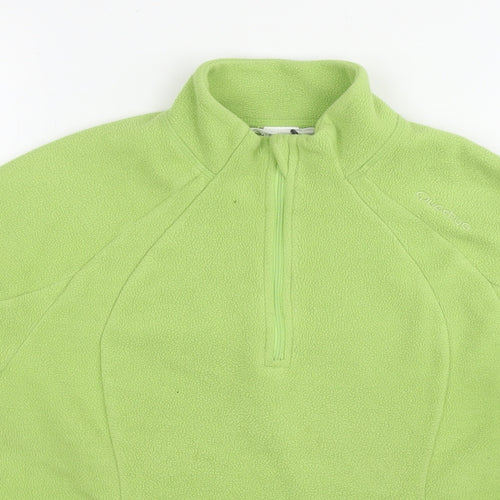 Quechua Womens Green Polyester Pullover Sweatshirt Size M Pullover