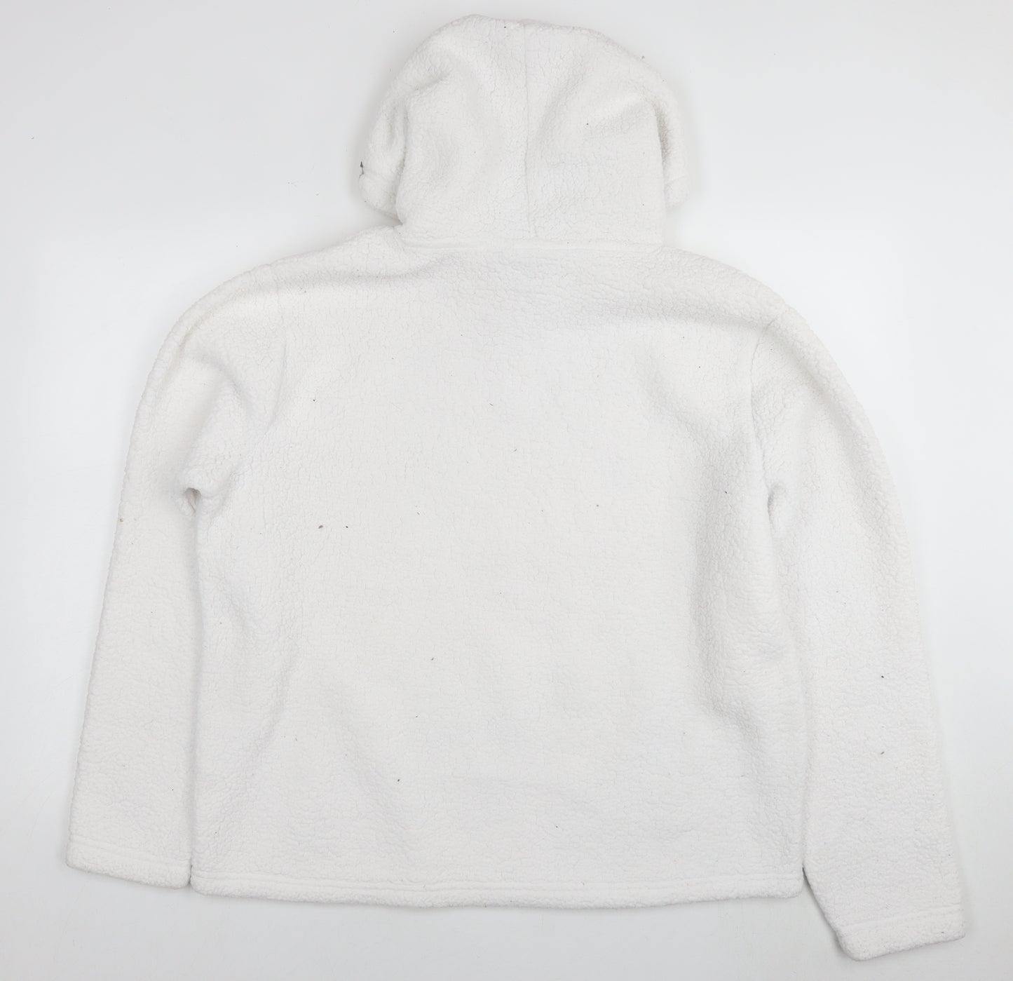 FILA Womens White Polyester Pullover Hoodie Size XL Pullover - Teddy Fleece