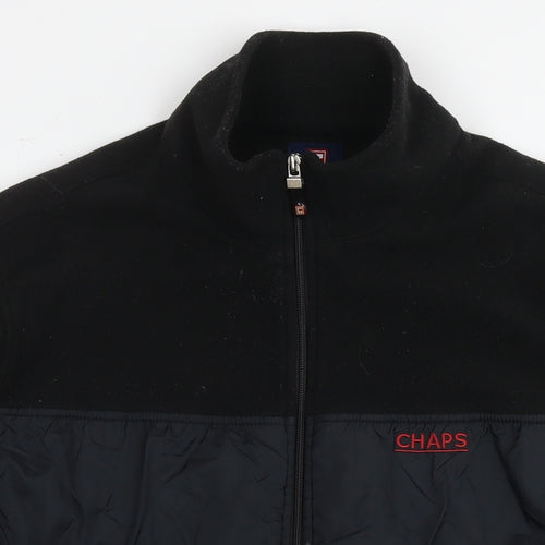 Chaps Mens Black Jacket Size L Zip