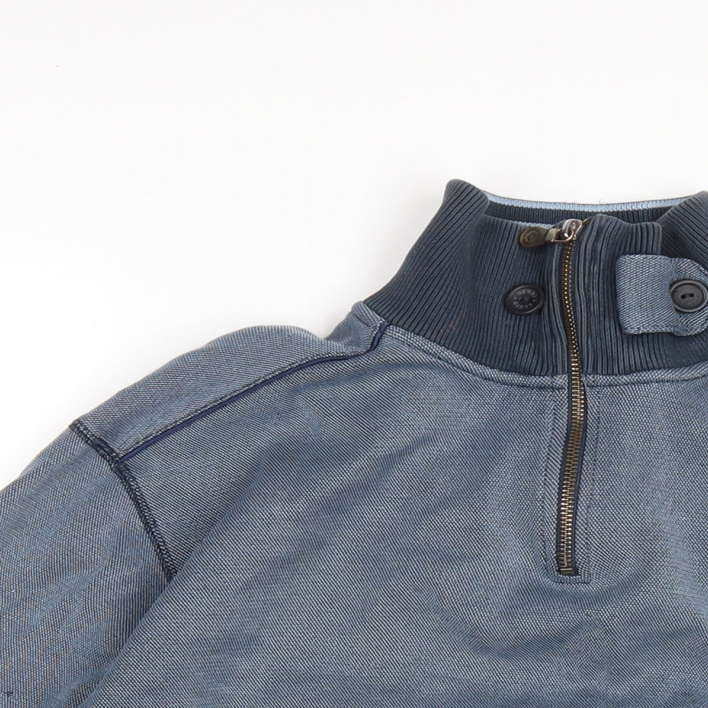 Henri Lloyd Mens Blue Polyester Pullover Sweatshirt Size M